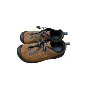 Keen Jasper Low Hiking Shoes Big Kids Youth Size 5 EUR 37 Brown Leather Outdoor